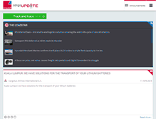 Tablet Screenshot of cargoupdate.com